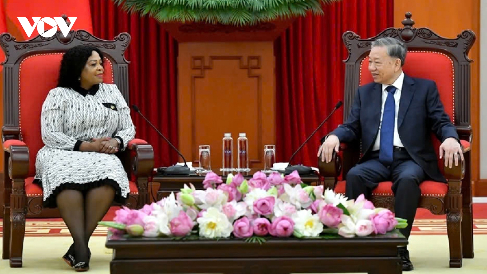 Party leader To Lam receives African National Congress official in Hanoi